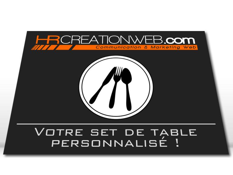 Set de table personnalisable - HR CREATION WEB